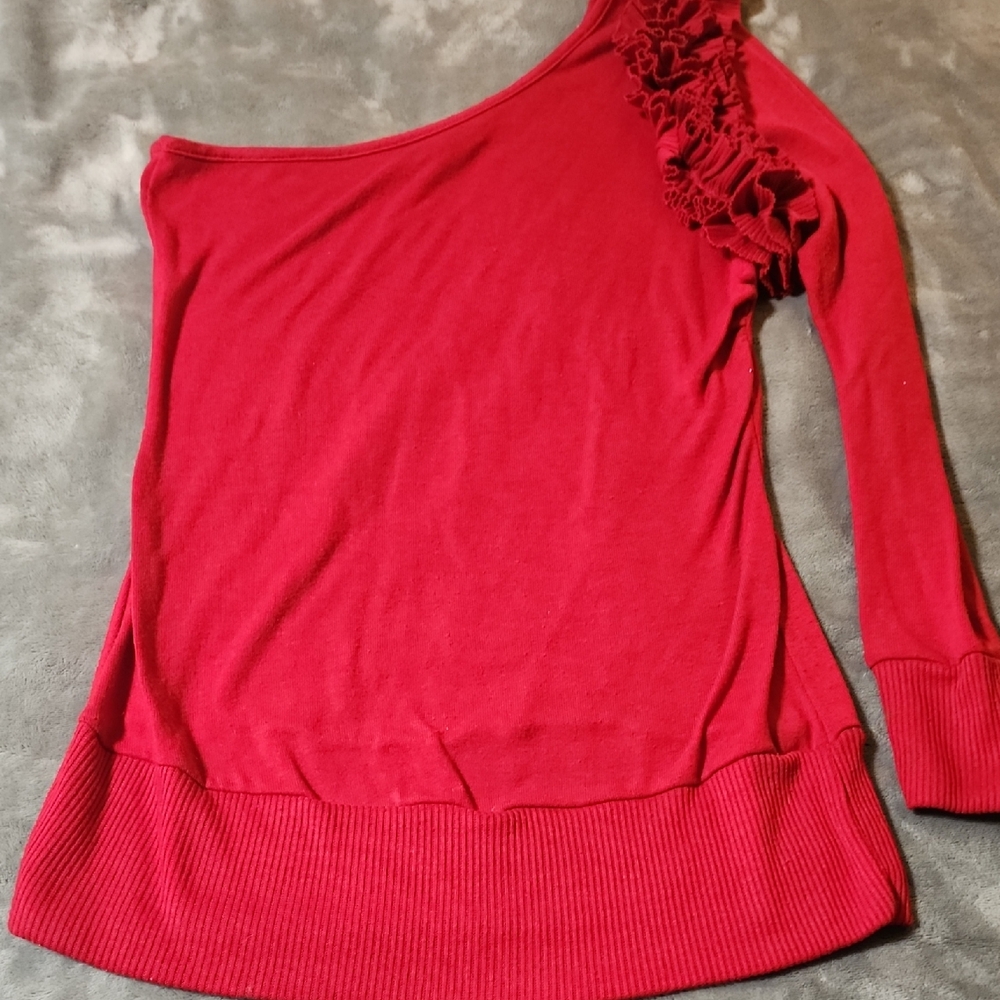 Wet Seal Vibrant Red Top